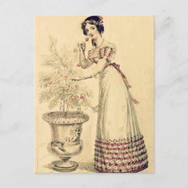 Jane Austen Regency Ball Gown Postcard (Front)
