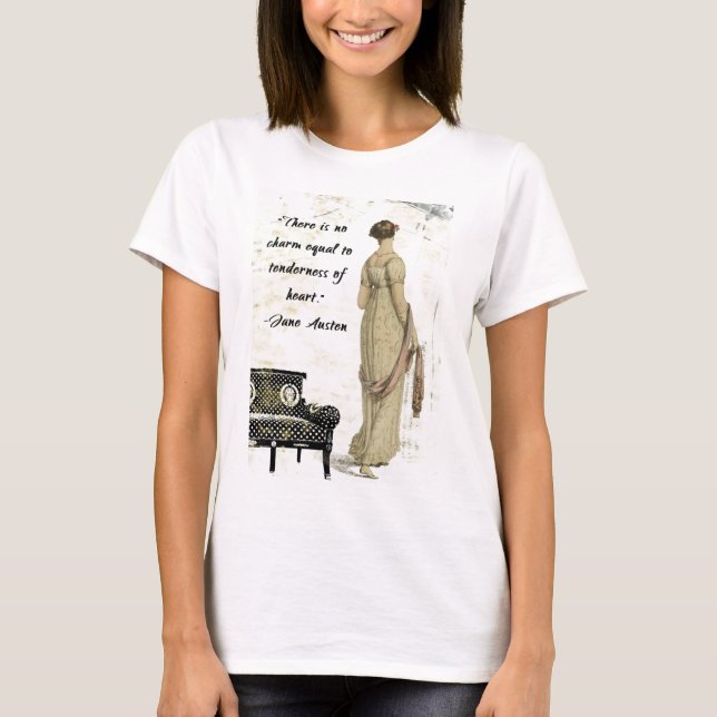 Jane Austen Regency Inspired Design T-Shirt (Front)