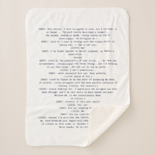 Jane Austen Sherpa Blanket 
