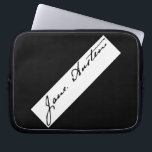 Jane Austen Signature Laptop Sleeve<br><div class="desc">The signature of one of history’s most famous writers,  Jane Austen.</div>