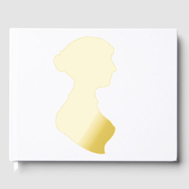 Jane Austen silhouette Guest Book (Front)