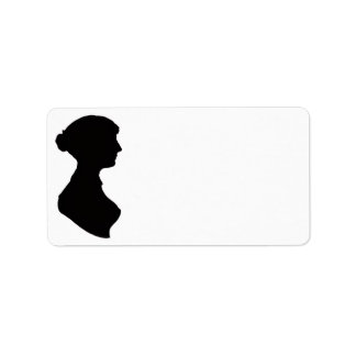 Jane Austen Silhouette Label