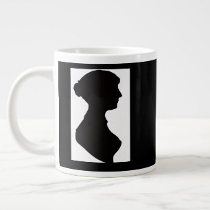 Jane Austen Silhouette Large Coffee Mug