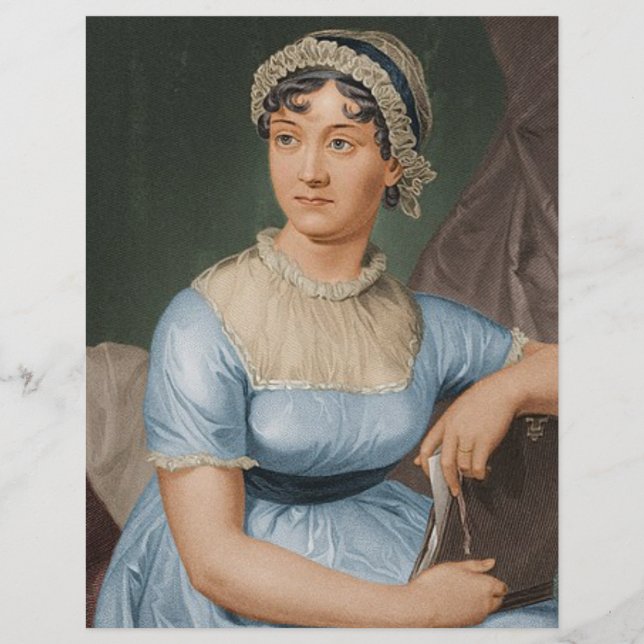 Jane Austen stationery Custom Letterhead (Front)