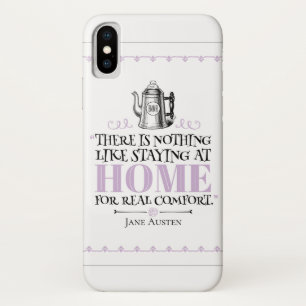 Jane Austen - Staying at Home - Coffee Pot iPhone X Case