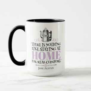 Jane Austen - Staying at Home - Coffee Pot Mug