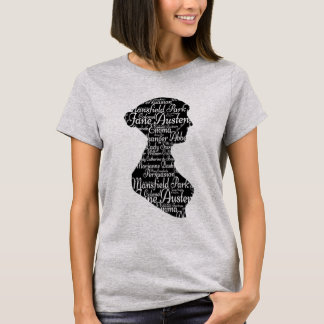 Jane Austen t shirt Mr Darcy t shirt silhouette