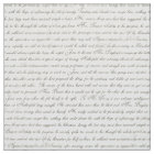 Jane Austen Text Black on Antique White Fabric