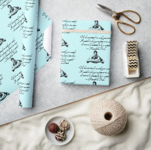 Jane Austen Time Quote – Mansfield Park Vintage Wrapping Paper