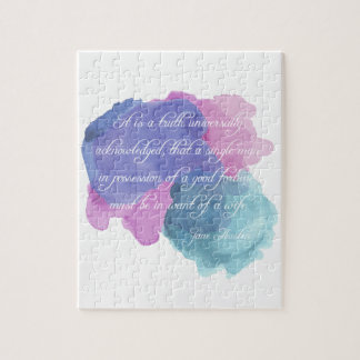 Jane Austen- Truth Universally Acknowledged Jigsaw Puzzle