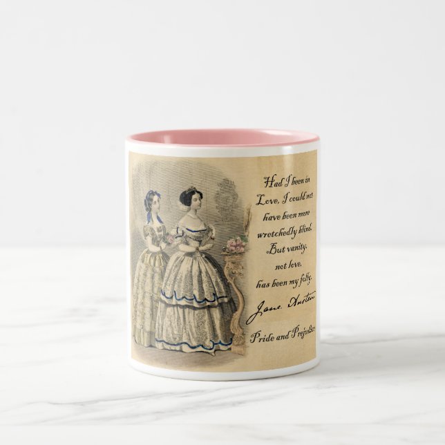 Jane Austen: Vanity Two-Tone Coffee Mug (Center)