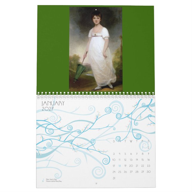 Jane Austen's Calendar 2 (Jan 2027)