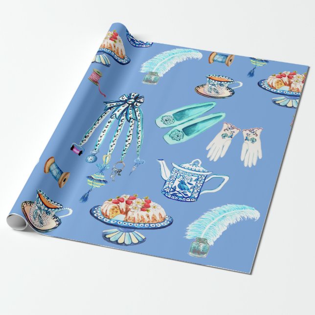 Jane Austens favorite things Wrapping Paper (Unrolled)