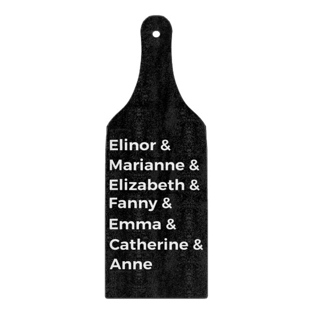 Jane Austen's Heroines I Cutting Board (Front)