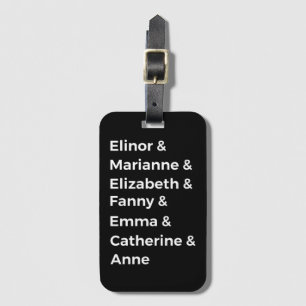 Jane Austen's Heroines I Luggage Tag