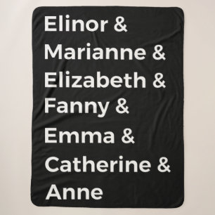 Jane Austen's Heroines I Sherpa Blanket