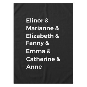 Jane Austen's Heroines I Tablecloth