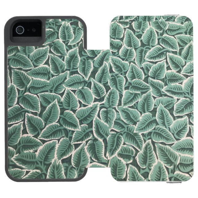 Jane Austen's home wallpaper notebook Incipio iPhone Wallet Case (Folio Open)