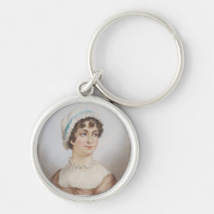 Jane Austen's Miniature Portrait Keychain