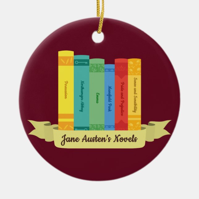 Jane Austen's Novels III Ceramic Ornament (Front)