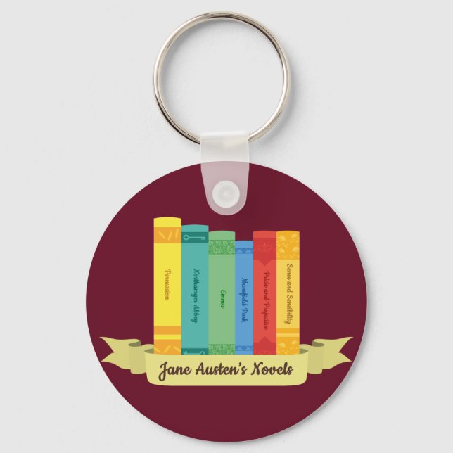 Jane Austen's Novels III Key Ring (Front)