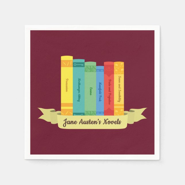Jane Austen's Novels III Napkin (Front)
