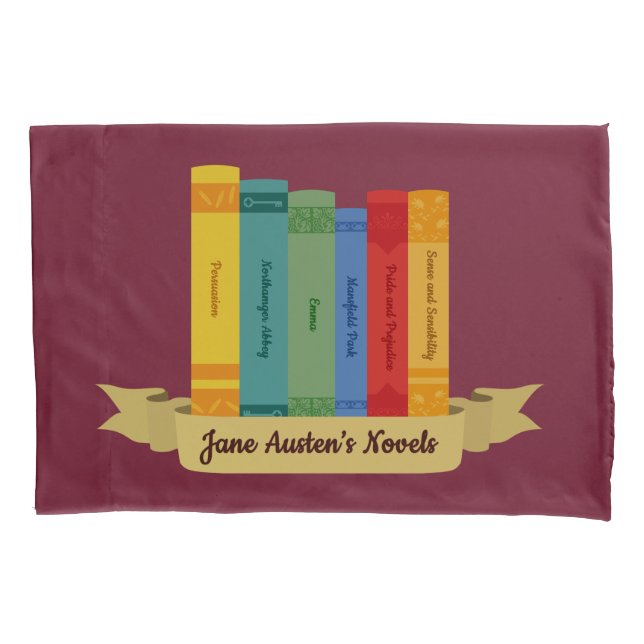Jane Austen's Novels III Pillowcase (Front)