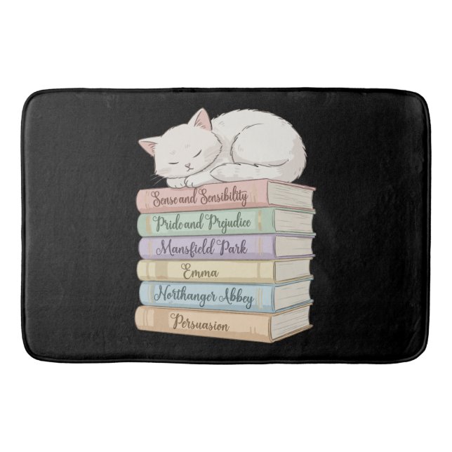 Jane Austen's Novels IX Bath Mat (Front)