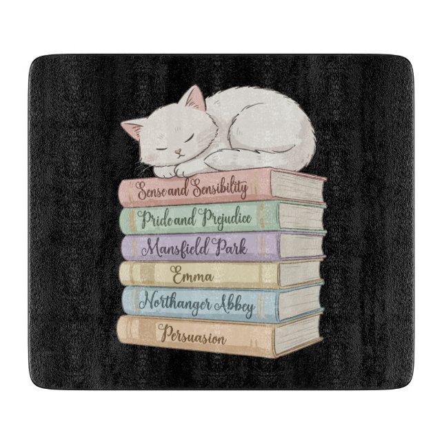 Jane Austen's Novels IX Cutting Board (Front)