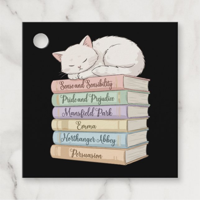 Jane Austen's Novels IX Favour Tags (Front)