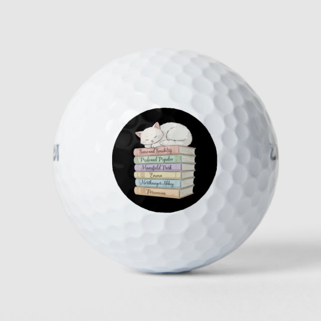 Jane Austen's Novels IX Golf Balls (Front)