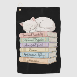 Jane Austen's Novels IX Golf Towel