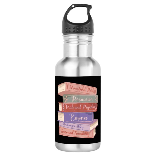 Jane Austen's Novels V 532 Ml Water Bottle (Front)