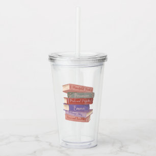 Jane Austen's Novels V Acrylic Tumbler