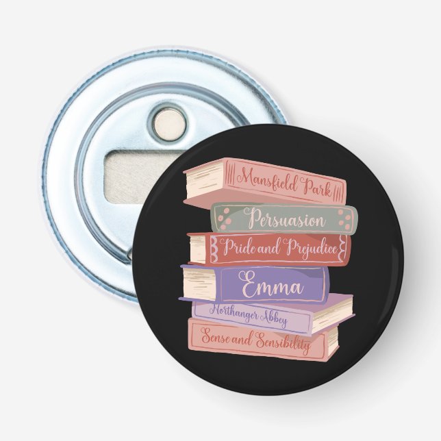 Jane Austen's Novels V Bottle Opener (Front)