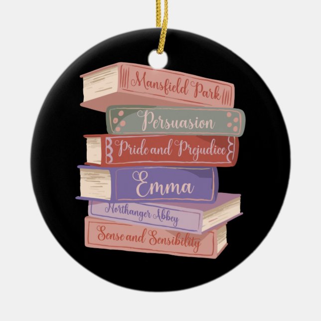 Jane Austen's Novels V Ceramic Ornament (Front)