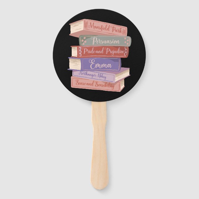 Jane Austen's Novels V Hand Fan (Front)
