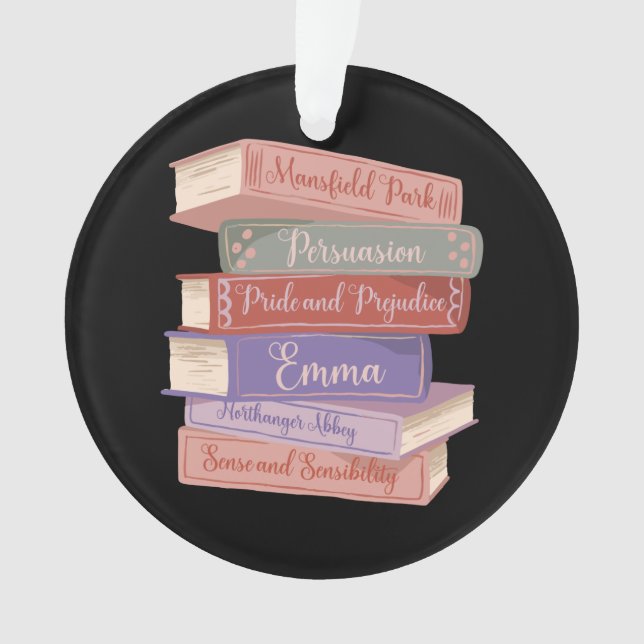 Jane Austen's Novels V Ornament (Front)