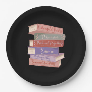 Jane Austen's Novels V Paper Plate