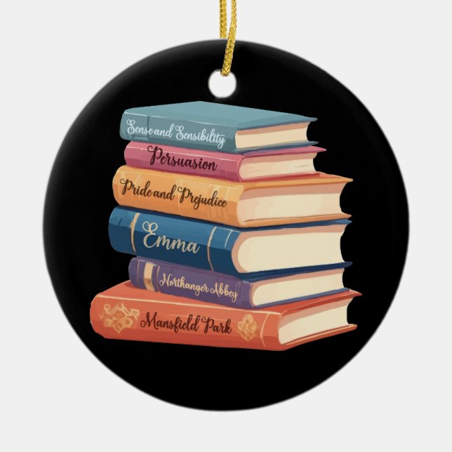 Jane Austen's Novels VII Ceramic Ornament (Front)