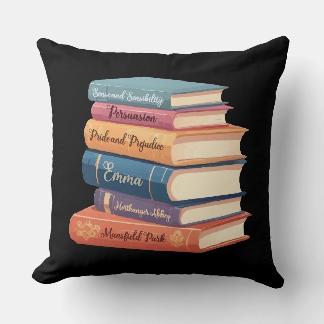 Jane Austen's Novels VII Cushion (Front)