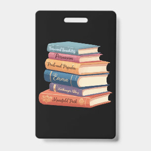 Jane Austen's Novels VII ID Badge