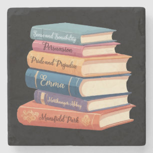Jane Austen's Novels VII Stone Coaster