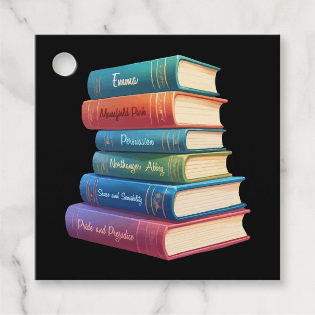 Jane Austen's Novels VIII Favour Tags (Front)