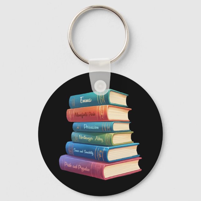 Jane Austen's Novels VIII Key Ring (Front)