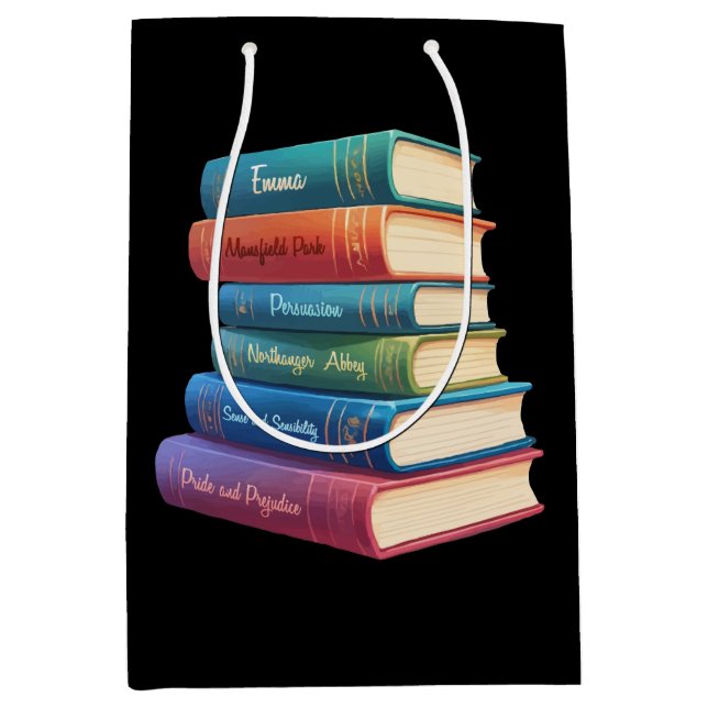Jane Austen's Novels VIII Medium Gift Bag (Front)