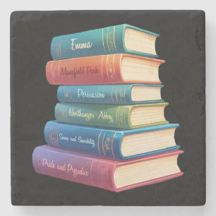 Jane Austen's Novels VIII Stone Coaster