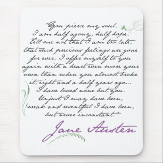 Jane Austen's Persuasion Quote #1 Mouse Pad