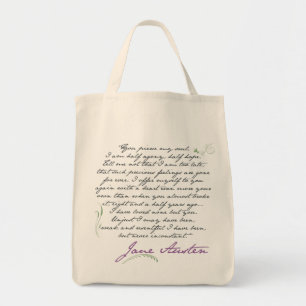 Jane Austen's Persuasion Quote #1 Tote Bag