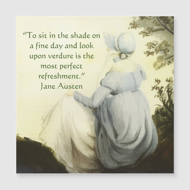 Jane Austen's Portrait +quote (Front)